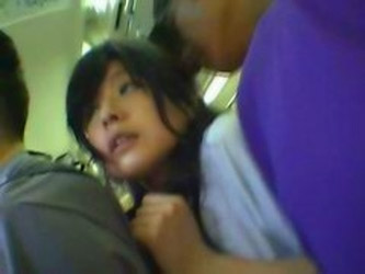 Innocent Schoolgirl Gangbanged In A Train