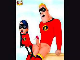 Captain Aswsome&#39;s incredibles are sucking and fucking in this cartoon