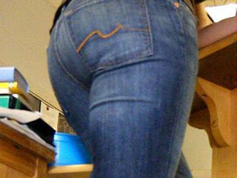 High School English Teacher Candid Jeans Ass