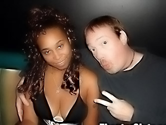 Ebony Freak Nisha Coated in Strangers Cum at a Porn Theater