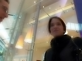 Filthy brunette fucked in the mall and cumblown