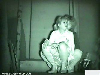 Amayeur couple caught on infrared cam