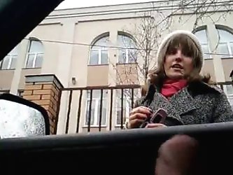 rus Public Masturb in AUTO ABUSES GIRLS 40  - NV
