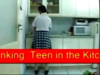 Teen Spanked In The Kitchen Smg