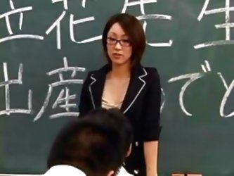 Lactating Japanese Teacher Spits...