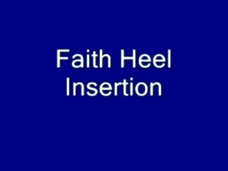 Heel Insertion