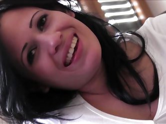 Beautiful Amateur Latina babe has her first-time on camera and couldn??t have enough on her plate!!