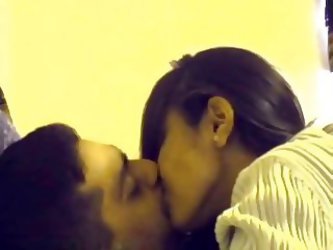 Indian Teen Couple Kissing
