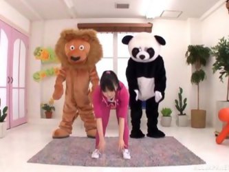 Furry Workout Video With Two Guys In Costume And A Japanese