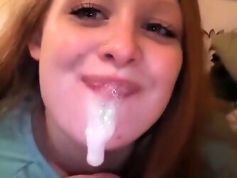 Cum in mouth compilation amazing