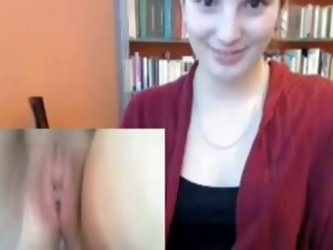 Another hot girl masturbating with a dildo in a public library. More amateur sex videos