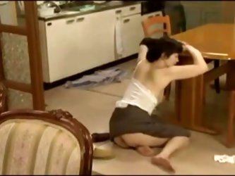 Japanese Mother Gets Naughty At Home !