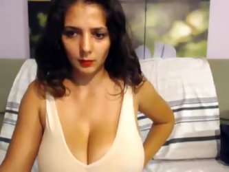 Katherine is a lustful bitch who agreed to do a webcam show for me for a nice sum of money. In this adult sex video this woman with huge bosoms mastur
