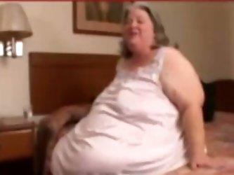 This granny has a wide ass and I must confess it's not an easy task to satisfy a big woman like her. She has an enormous sexual appetite.