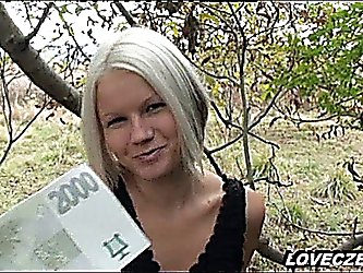 Darinka lovely czech babe eats a cock for money