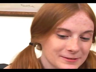 Couple Fucks Pigtailed Freckle Faced Redhead Teen Allison