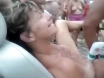Pervert whores used at nude camping in France. They fuck as many cocks they can.