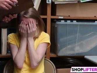 Shoplifting Teen Catarina Gets Fucked