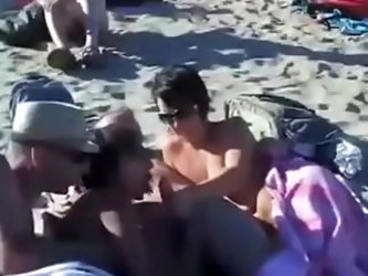 Several scenes with swingers playing in the beach of Cap d'Agde. More amateur beach sex videos