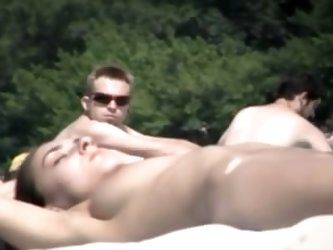 Nudists beach angel from Ukraine filmed undressed on a voyeur web camera