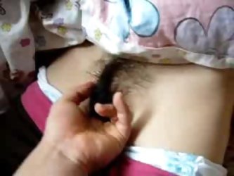 Sleeping Wife Hairy Pussy Gets Fingered
