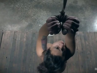 Minnow Monroe is a stranger to rope bondage and she's got some nice small tits