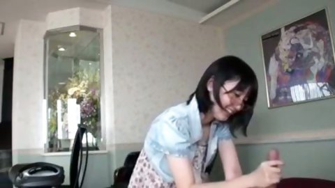 This exotic nympho with jet black hair blows like a pro and this amateur video is the proof of her skills. She's such a skillful cock sucker!
